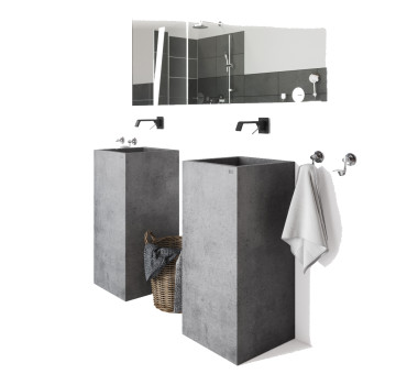 Умывальник из бетона U1B