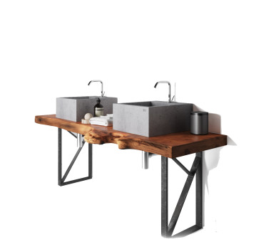 Умывальник из бетона U2A