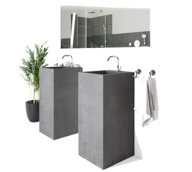 Умывальник из бетона U2B