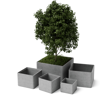 Бетонный вазон Стоун L-XXXXL