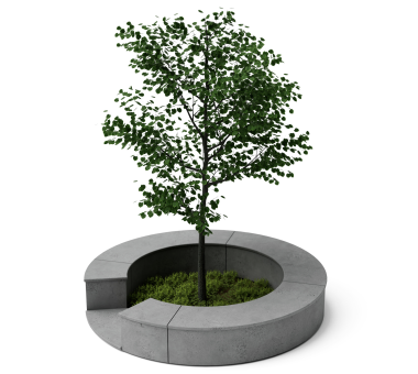 Уличная бетонная клумба К01