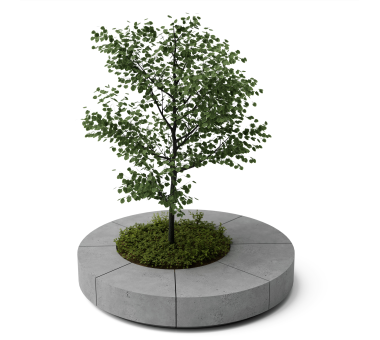 Уличная бетонная клумба K04