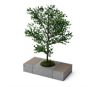 Уличная бетонная клумба K06