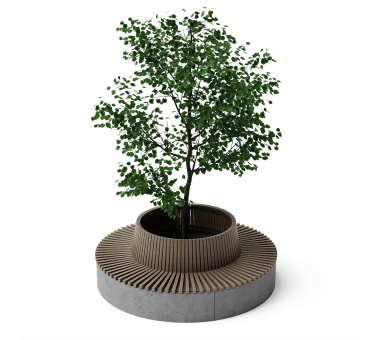 Уличная бетонная клумба K08