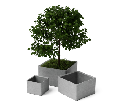 Бетонный вазон Петра L-XXL