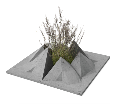 Уличная бетонная клумба Rock