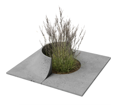 Уличная бетонная клумба Side