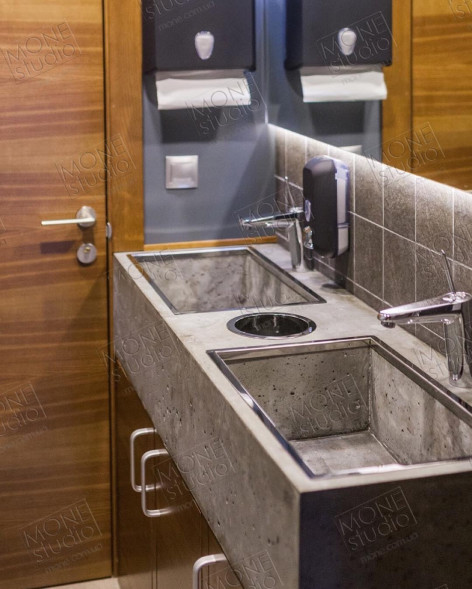 Умывальник из бетона W01