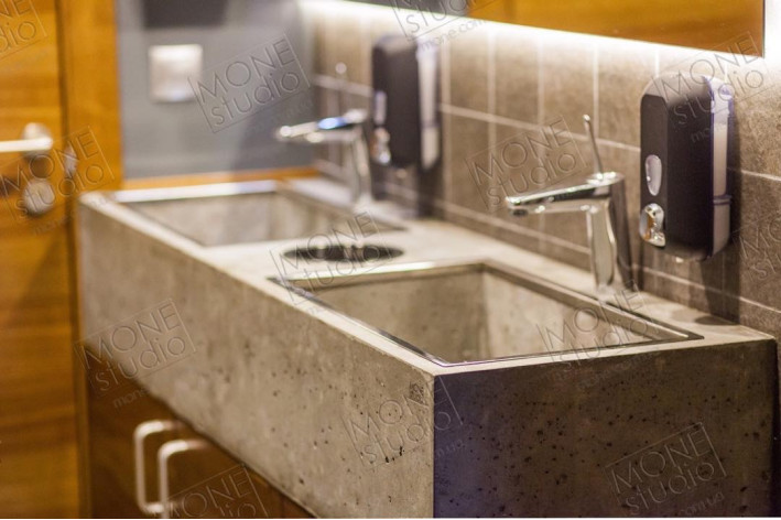 Умывальник из бетона W01