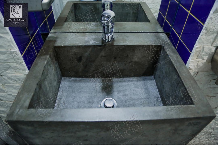 Умывальник из бетона W01