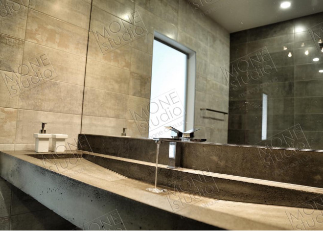 Умывальник из бетона W01