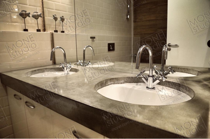 Умывальник из бетона W01