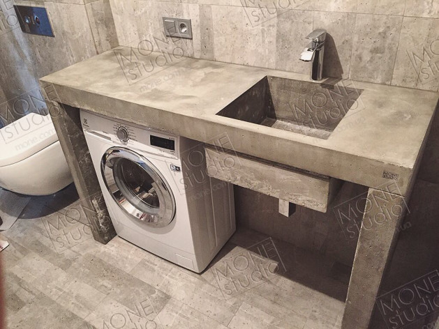 Умывальник из бетона W01