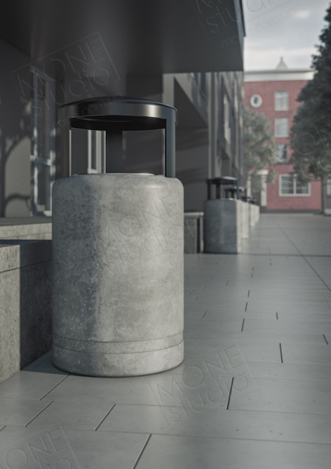 Уличная бетонная урна U05