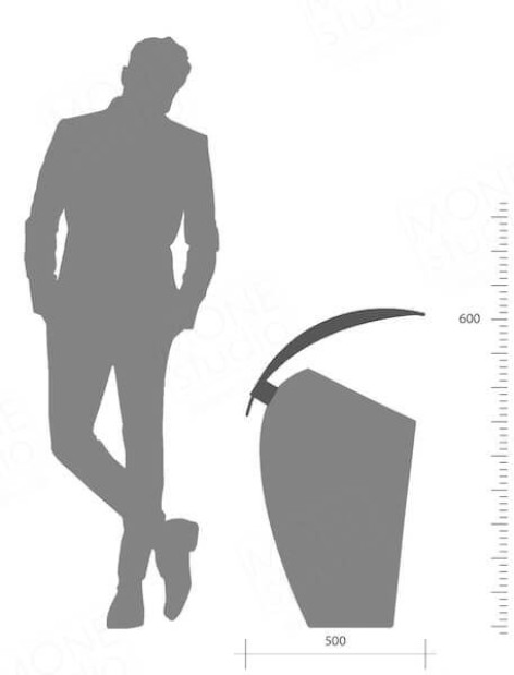 Уличная бетонная урна U01