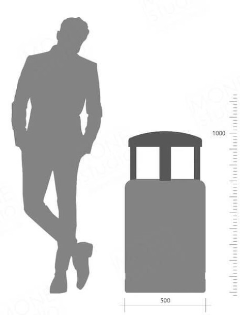 Уличная бетонная урна U05