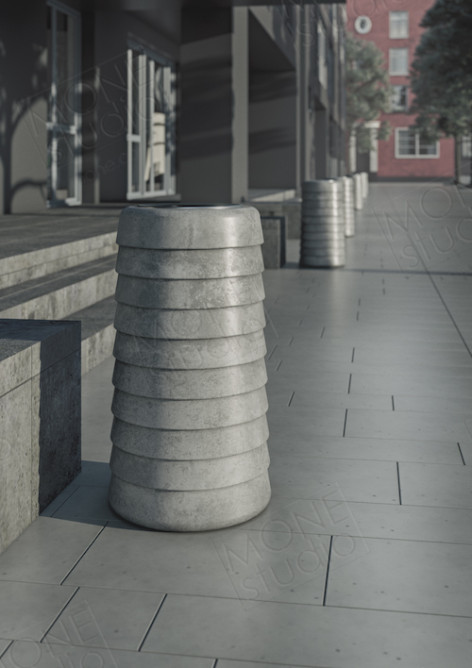 Уличная бетонная урна U08