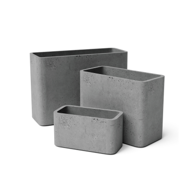 Бетонный вазон Ека S-L