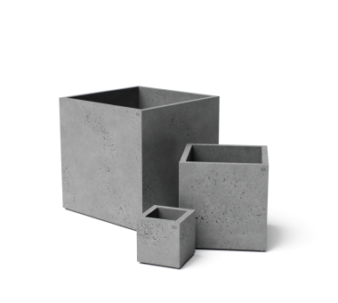 Бетонный вазон Куб M-XL